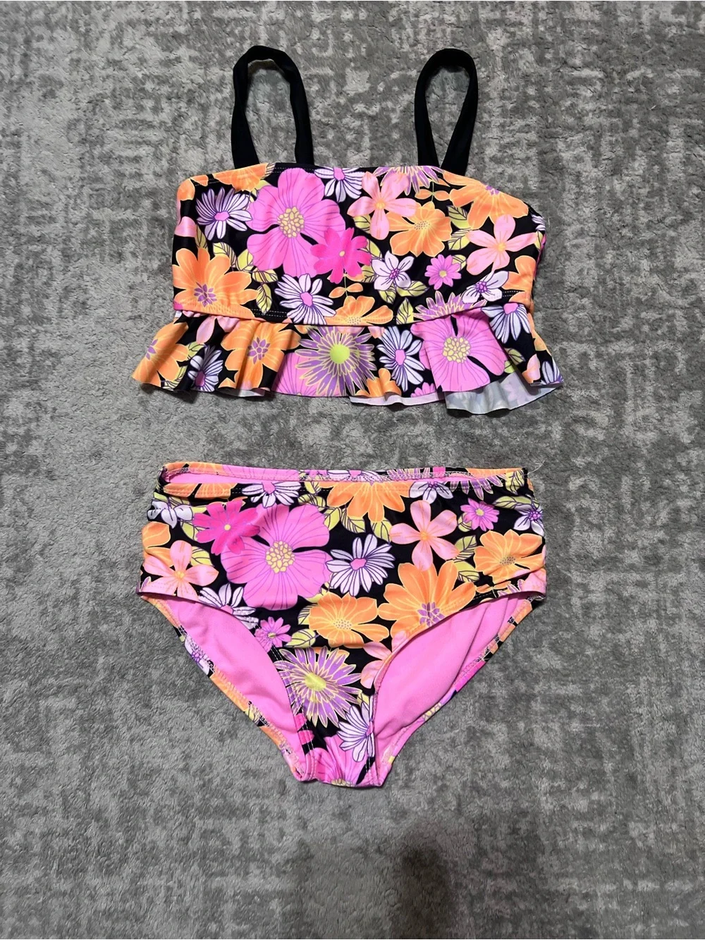 🔥4/20! 2 girls two piece swim suits. Size 6/7